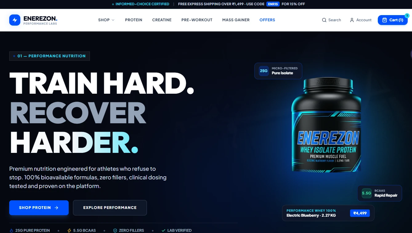 ENEREZON™ — Premium High-Performance Sports Nutrition
